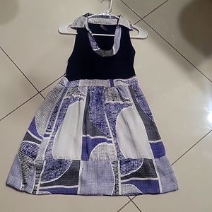 Satin summer collard dress